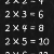 Table of Multiplications